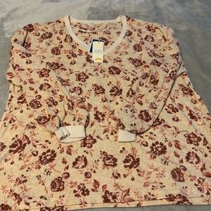 C&C Floral Print Sweater so soft